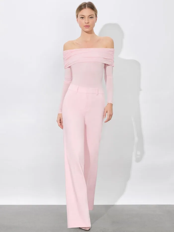 Alice Olivia PANTS WOMEN ALEXANDER TROUSER Shell Pink