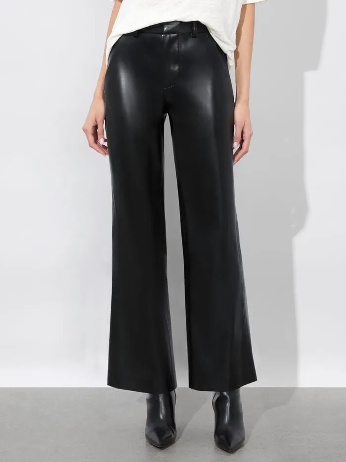 Alice Olivia PANTS WOMEN ALEXANDER VEGAN TROUSER Black