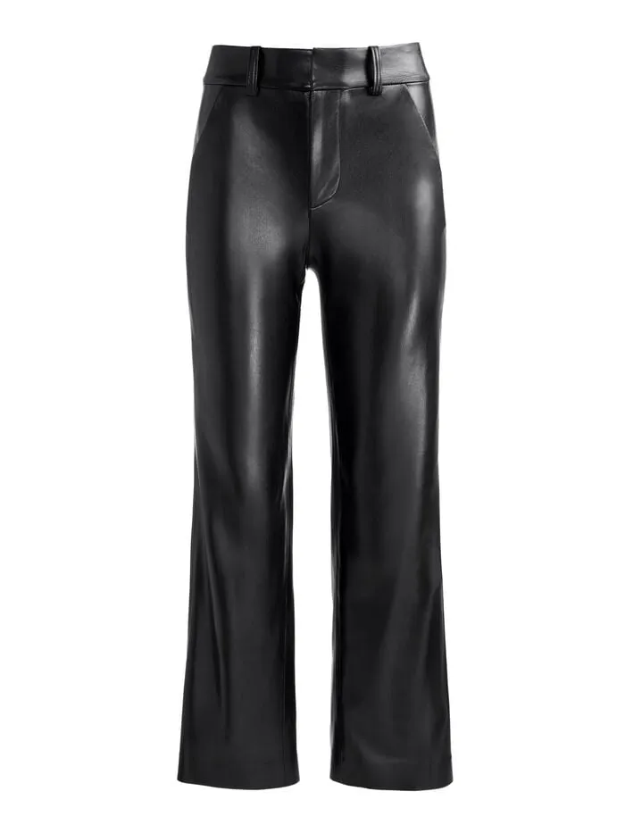 Alice Olivia PANTS WOMEN ALEXANDER VEGAN TROUSER Black