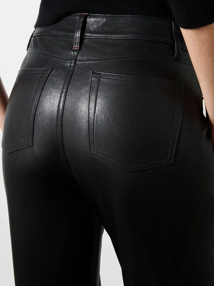 Alice Olivia PANTS WOMEN AMAZING LEATHER PANT Black