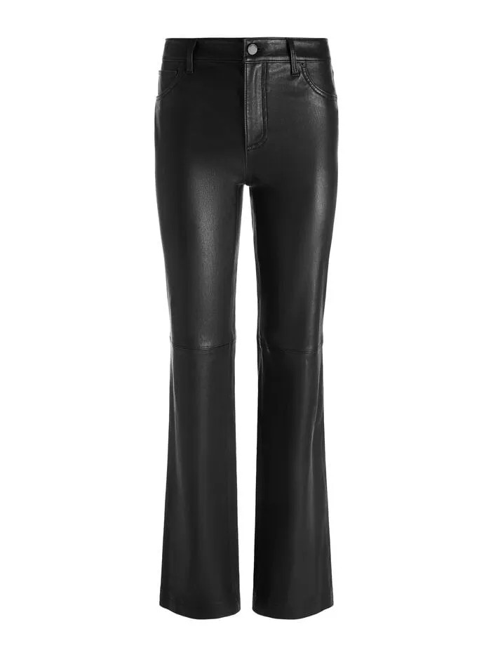 Alice Olivia PANTS WOMEN AMAZING LEATHER PANT Black