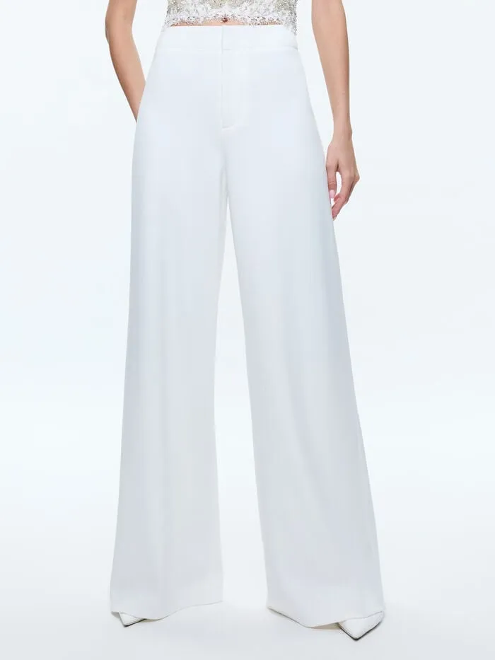 Alice Olivia PANTS WOMEN ANDRA PANT Off White