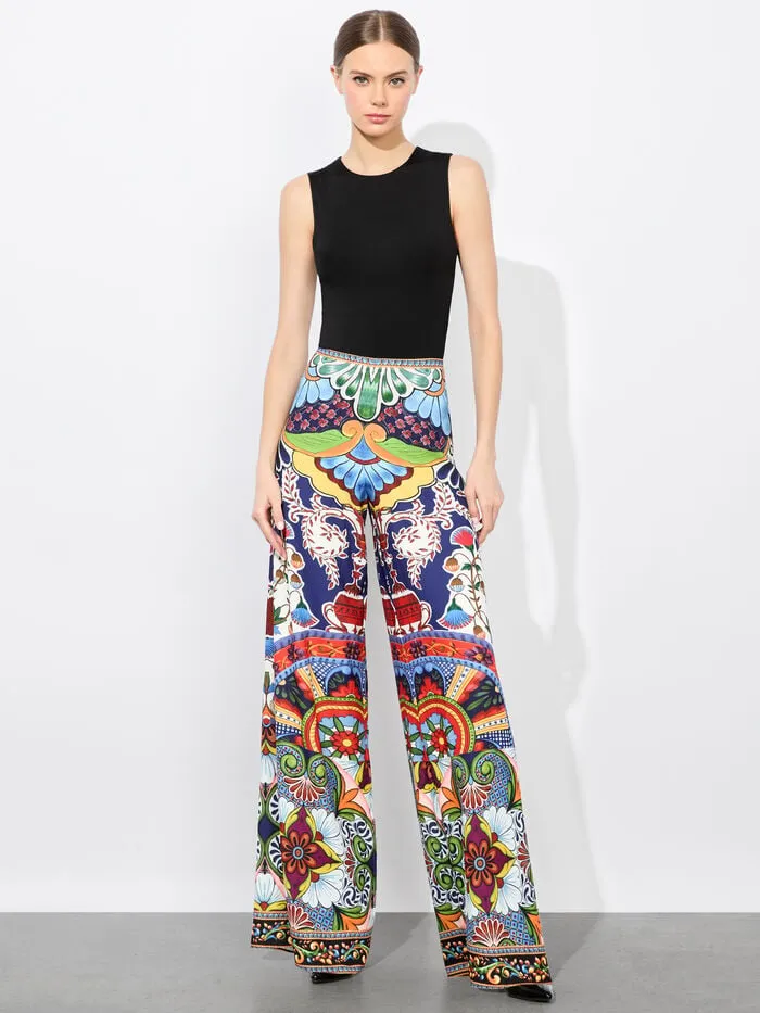Alice Olivia PANTS WOMEN ATHENA WIDE LEG PANT On The Road