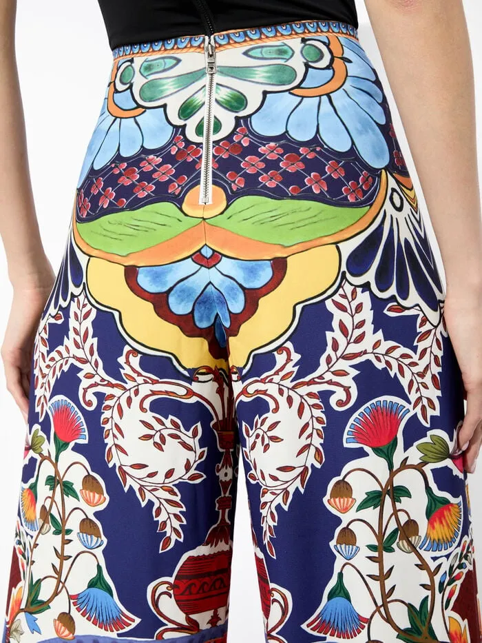 Alice Olivia PANTS WOMEN ATHENA WIDE LEG PANT On The Road