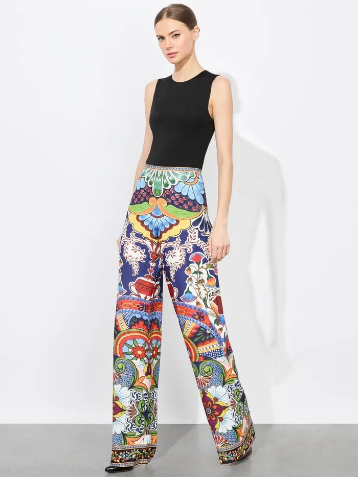Alice Olivia PANTS WOMEN ATHENA WIDE LEG PANT On The Road