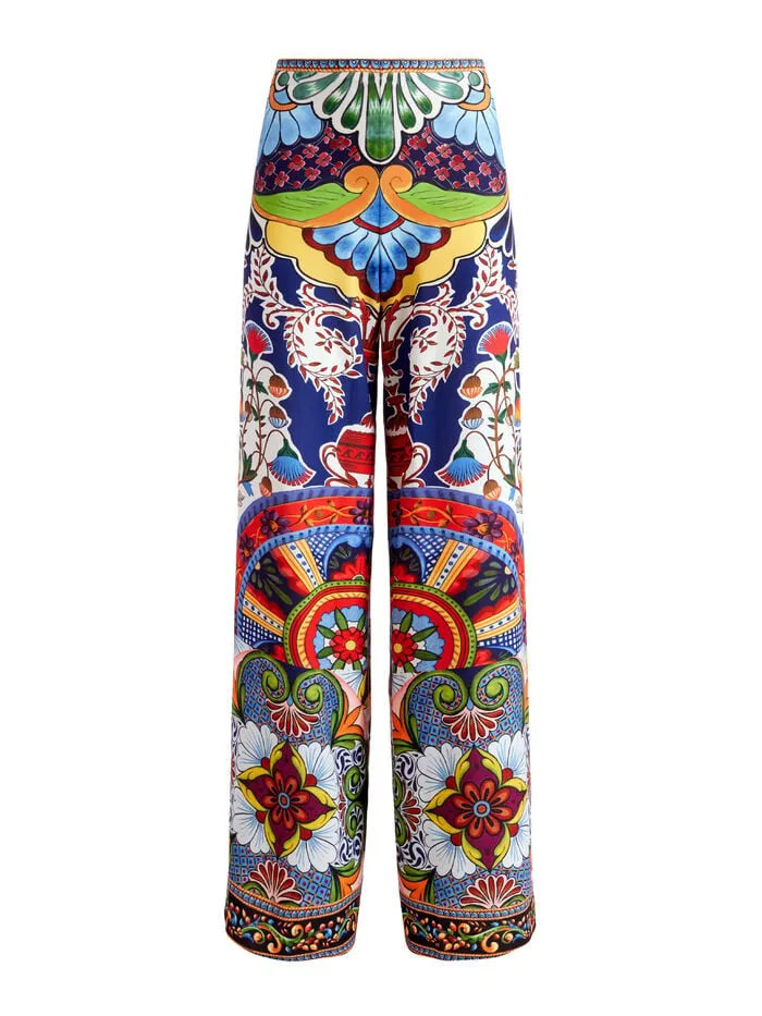 Alice Olivia PANTS WOMEN ATHENA WIDE LEG PANT On The Road
