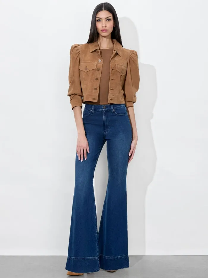 Alice Olivia PANTS WOMEN BEAUTIFUL BELL JEAN Love Train