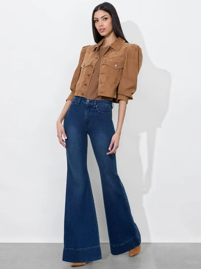 Alice Olivia PANTS WOMEN BEAUTIFUL BELL JEAN Love Train