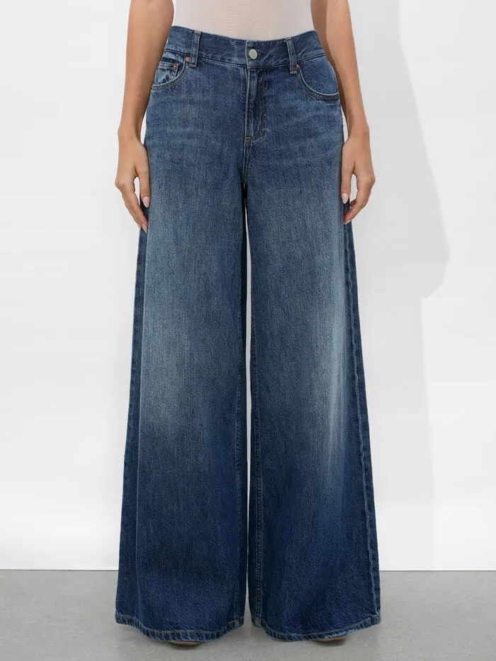 Alice Olivia PANTS WOMEN BRANSON JEAN Darby Vintage Blue