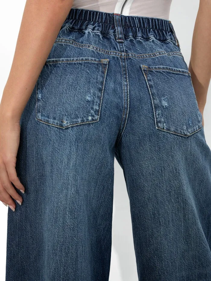 Alice Olivia PANTS WOMEN BRANSON JEAN Darby Vintage Blue