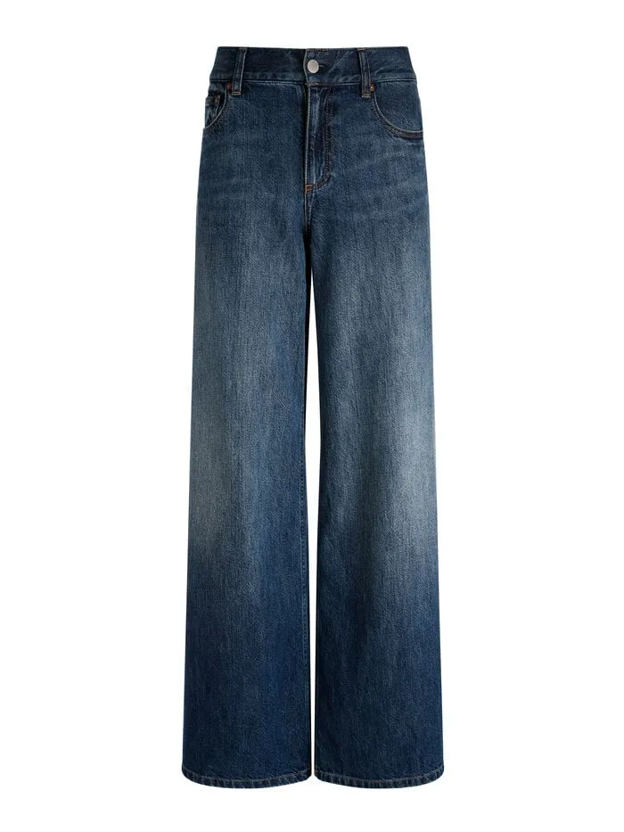 Alice Olivia PANTS WOMEN BRANSON JEAN Darby Vintage Blue