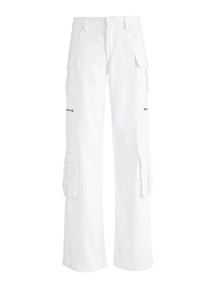 Alice Olivia PANTS WOMEN CAY CARGO JEAN White