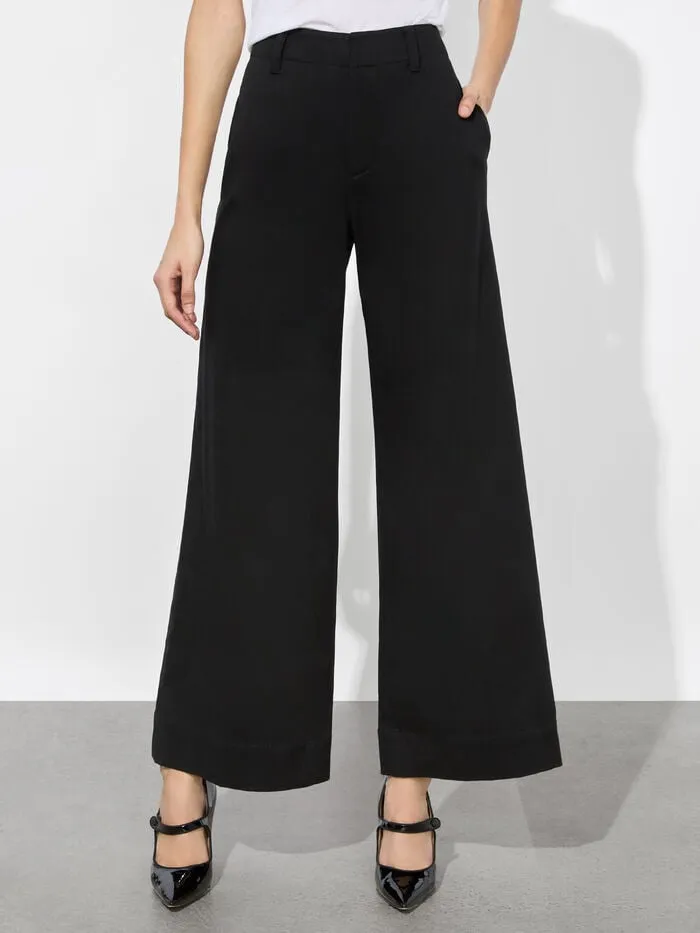Alice Olivia PANTS WOMEN DAN CROPPED CHINO PANT Black