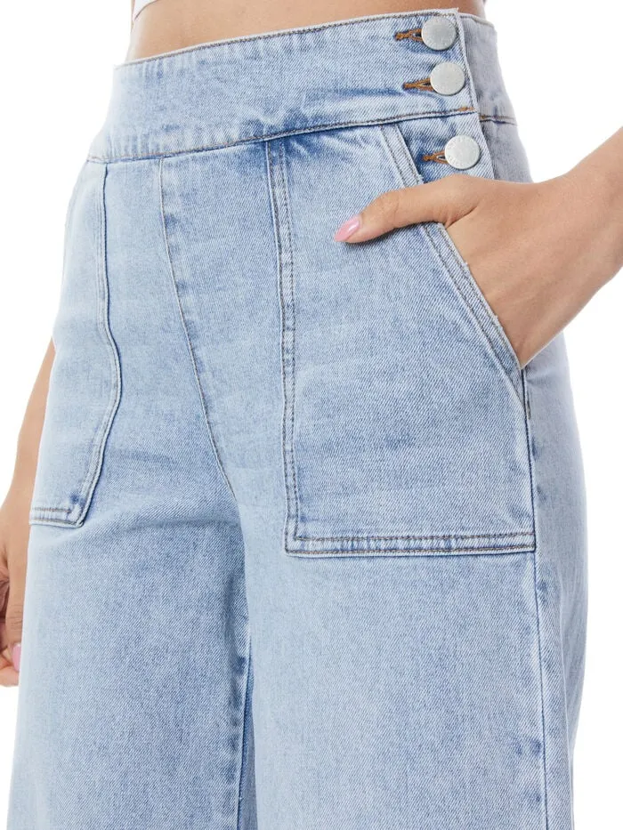 Alice Olivia PANTS WOMEN DONALD JEAN Rockstar Blue