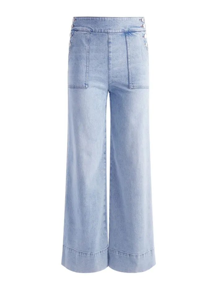 Alice Olivia PANTS WOMEN DONALD JEAN Rockstar Blue