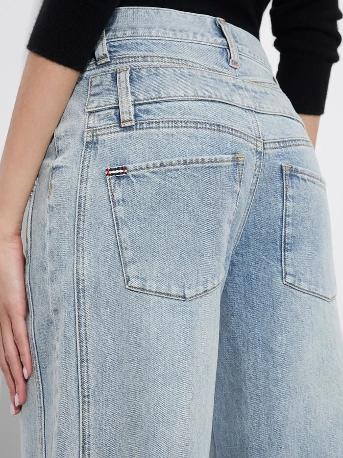 Alice Olivia PANTS WOMEN DOUBLE WAIST COOL JEAN Rockstar Blue