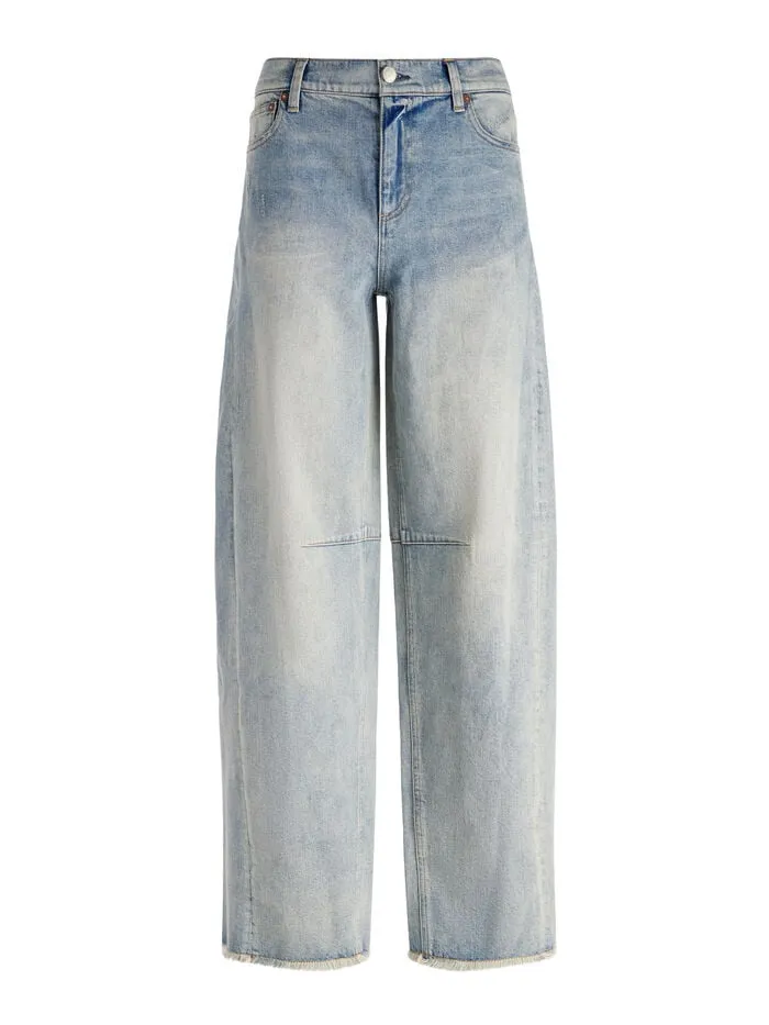 Alice Olivia PANTS WOMEN DRIGGS BALLOON JEAN Sierra Light Blue