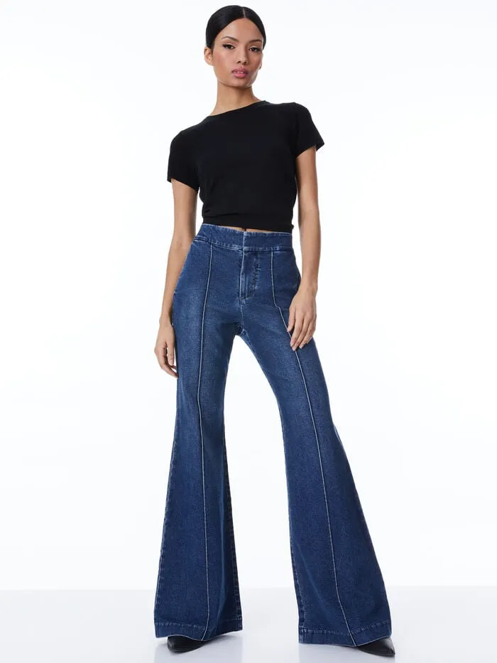Alice Olivia PANTS WOMEN DYLAN JEAN Love Train