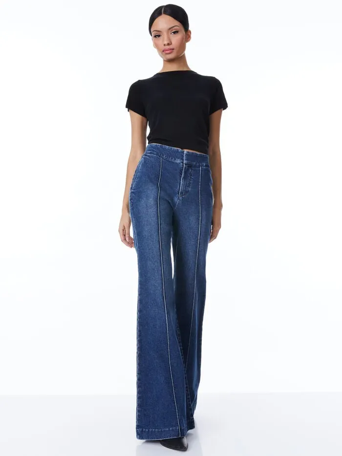 Alice Olivia PANTS WOMEN DYLAN JEAN Love Train