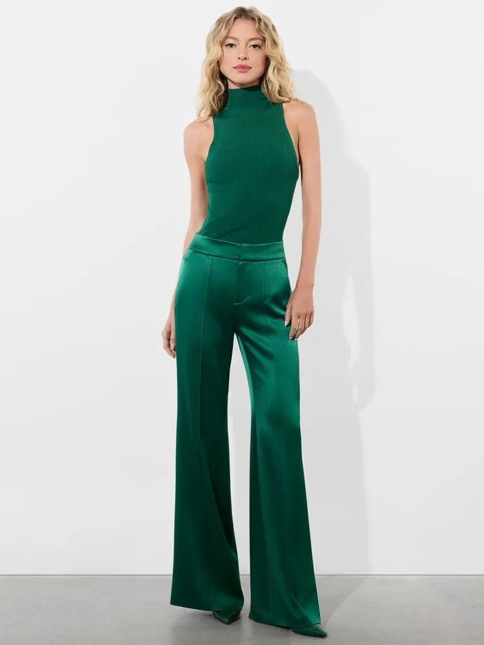 Alice Olivia PANTS WOMEN DYLAN PANT Forest Green