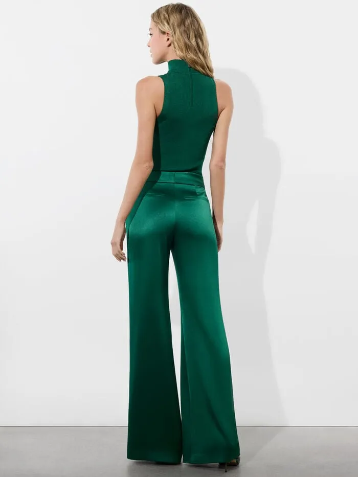 Alice Olivia PANTS WOMEN DYLAN PANT Forest Green