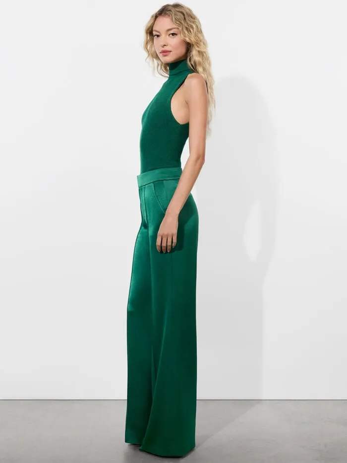 Alice Olivia PANTS WOMEN DYLAN PANT Forest Green