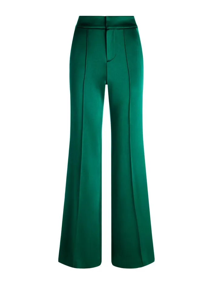 Alice Olivia PANTS WOMEN DYLAN PANT Forest Green