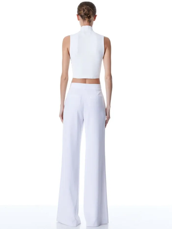 Alice Olivia PANTS WOMEN DYLAN PANT White
