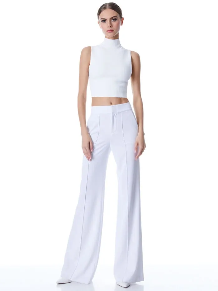 Alice Olivia PANTS WOMEN DYLAN PANT White