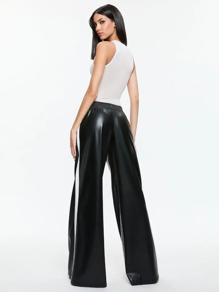 Alice Olivia PANTS WOMEN ELBA VEGAN PANT Black