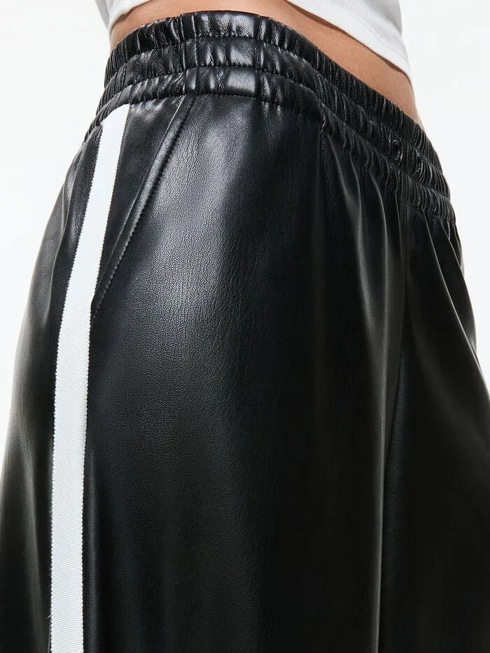 Alice Olivia PANTS WOMEN ELBA VEGAN PANT Black