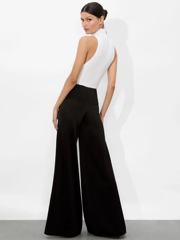 Alice Olivia PANTS WOMEN ELOISE WIDE LEG PANT Black