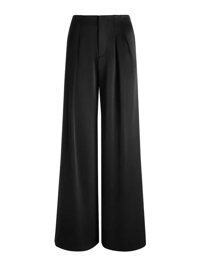 Alice Olivia PANTS WOMEN ELOISE WIDE LEG PANT Black