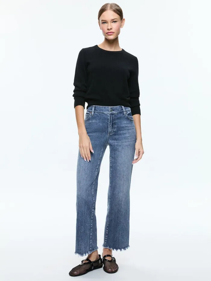 Alice Olivia PANTS WOMEN EMBER JEAN Brooklyn Blue