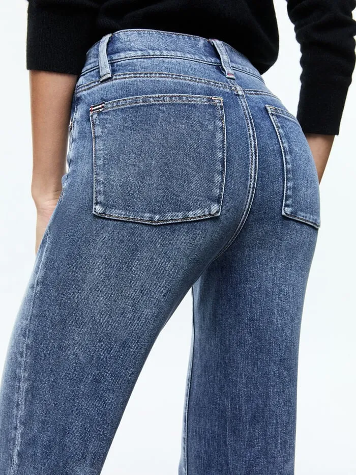 Alice Olivia PANTS WOMEN EMBER JEAN Brooklyn Blue