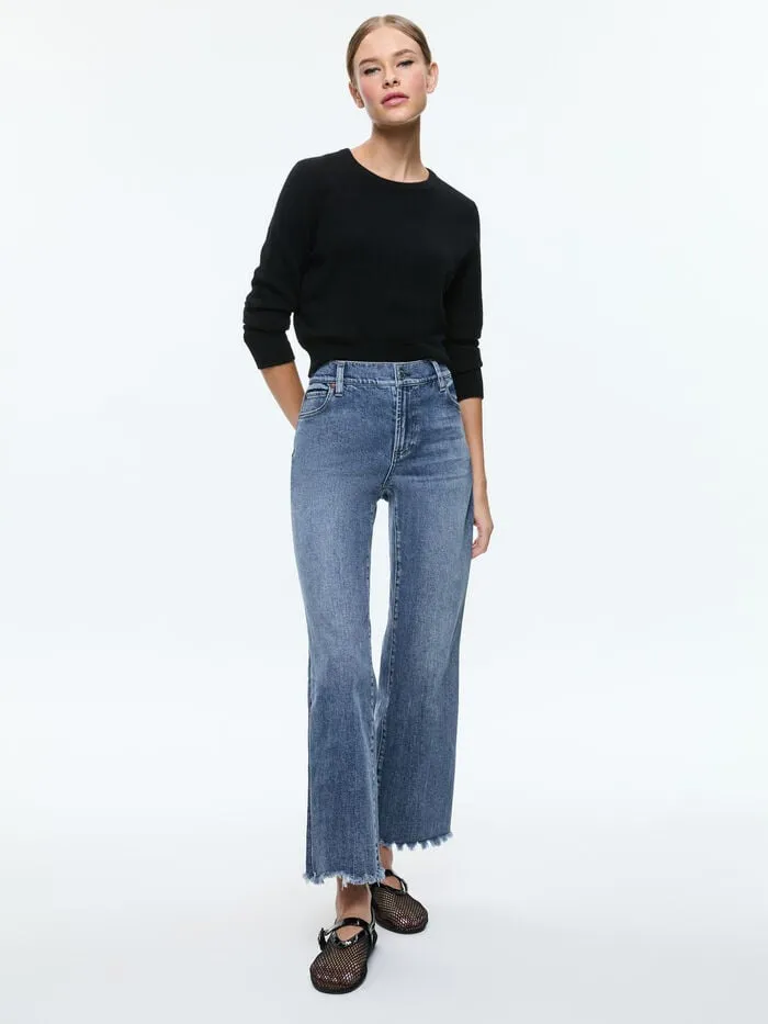 Alice Olivia PANTS WOMEN EMBER JEAN Brooklyn Blue
