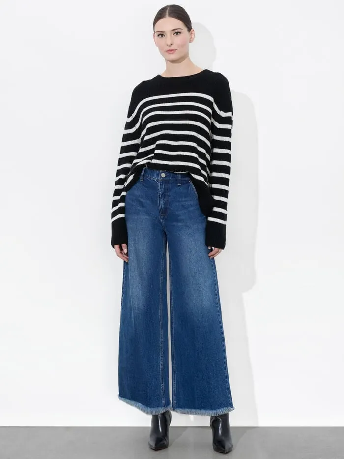 Alice Olivia PANTS WOMEN EMORY CROPPED JEAN Lola Blue