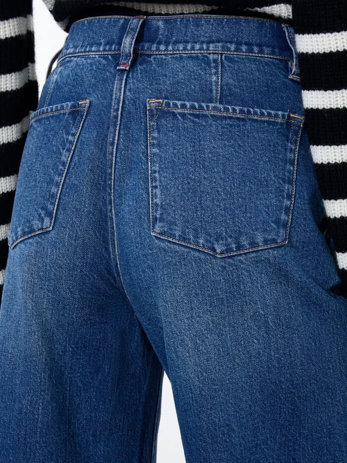 Alice Olivia PANTS WOMEN EMORY CROPPED JEAN Lola Blue