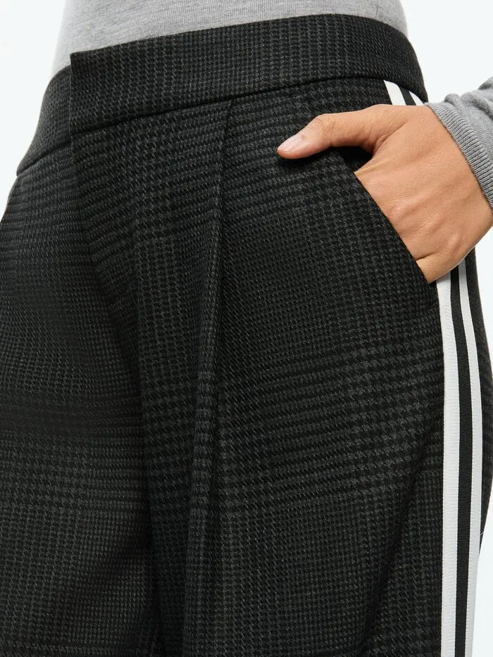 Alice Olivia PANTS WOMEN ERIC PANT WITH SIDE STRIPE Charcoal Grey Melange