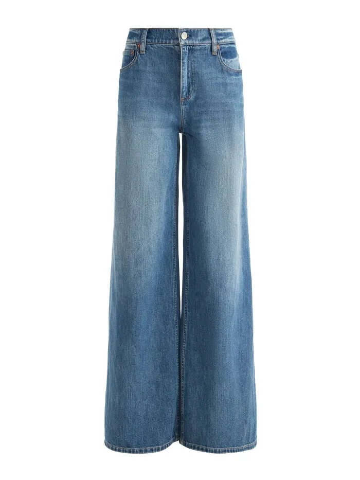 Alice Olivia PANTS WOMEN HARPER JEAN Liana Vintage Blue