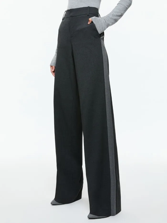 Alice Olivia PANTS WOMEN MAL PANT Charcoal Grey Melange
