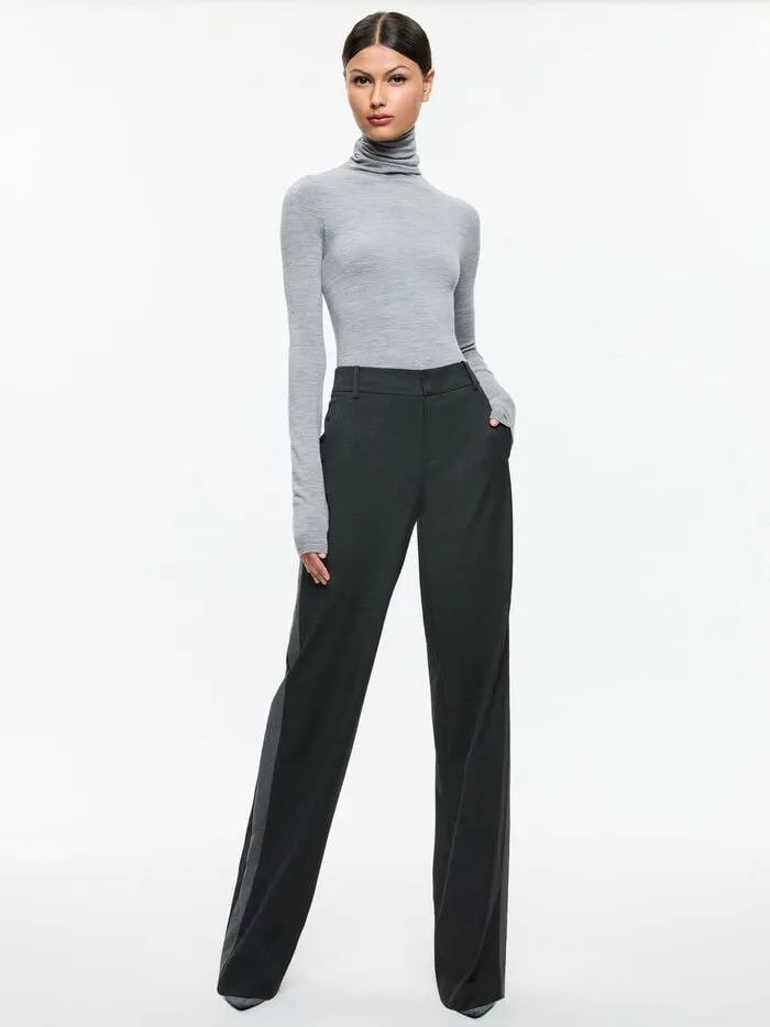 Alice Olivia PANTS WOMEN MAL PANT Charcoal Grey Melange