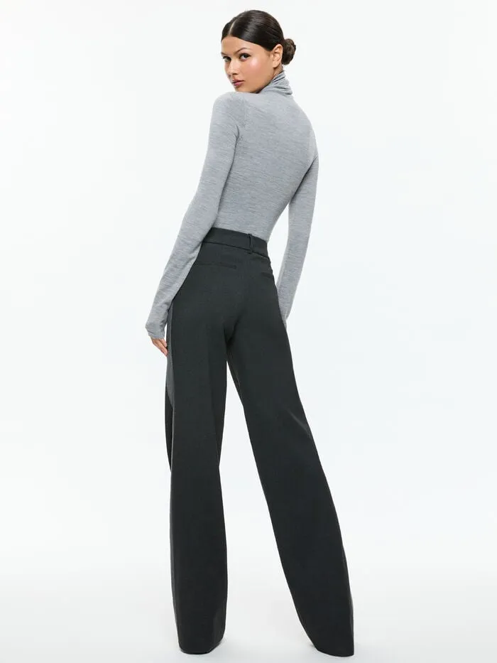 Alice Olivia PANTS WOMEN MAL PANT Charcoal Grey Melange