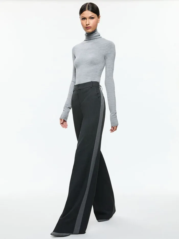 Alice Olivia PANTS WOMEN MAL PANT Charcoal Grey Melange