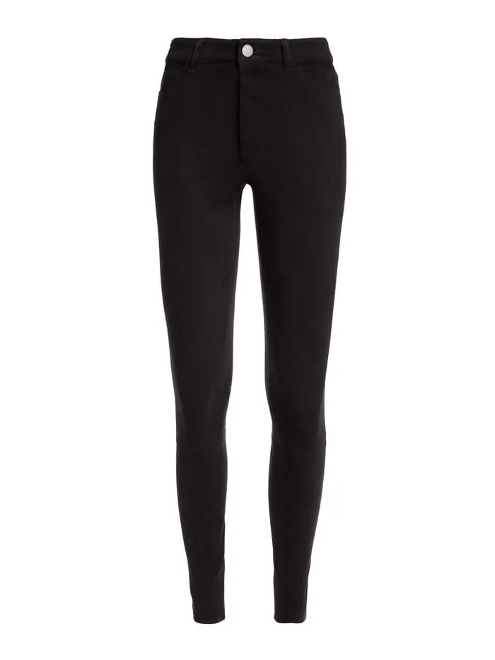Alice Olivia PANTS WOMEN MIKAH SUEDE PANT Black