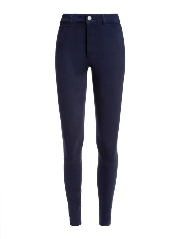 Alice Olivia PANTS WOMEN MIKAH SUEDE PANT Navy
