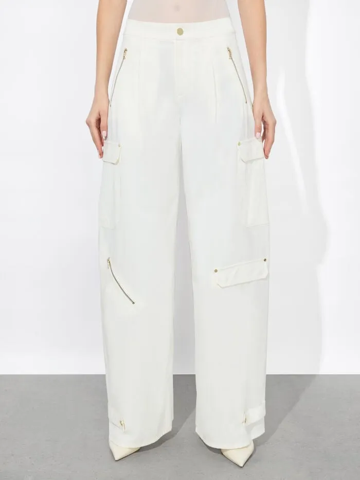 Alice Olivia PANTS WOMEN MILO CARGO PANT Off White