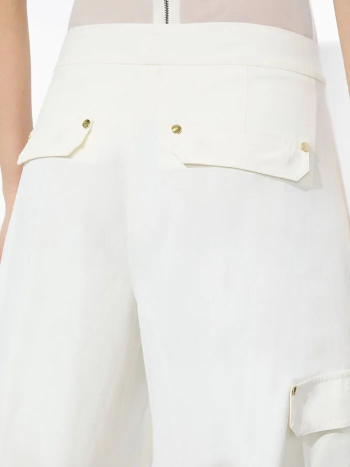 Alice Olivia PANTS WOMEN MILO CARGO PANT Off White