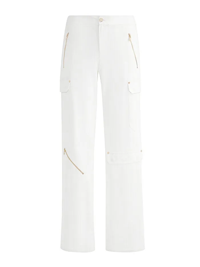 Alice Olivia PANTS WOMEN MILO CARGO PANT Off White