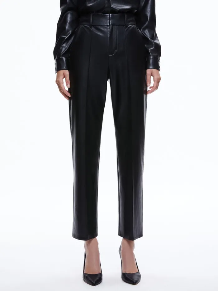 Alice Olivia PANTS WOMEN MING VEGAN PANT Black
